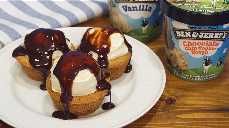 Sundae Cups on a plate
