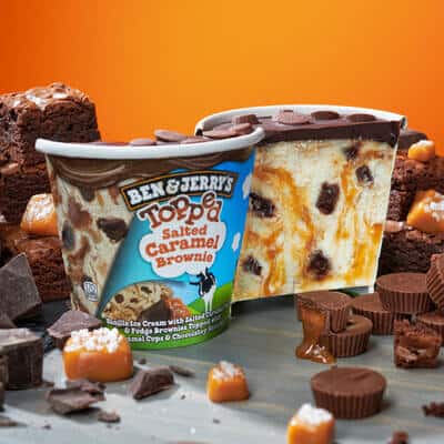 Pint of Topped Salted Caramel Brownie