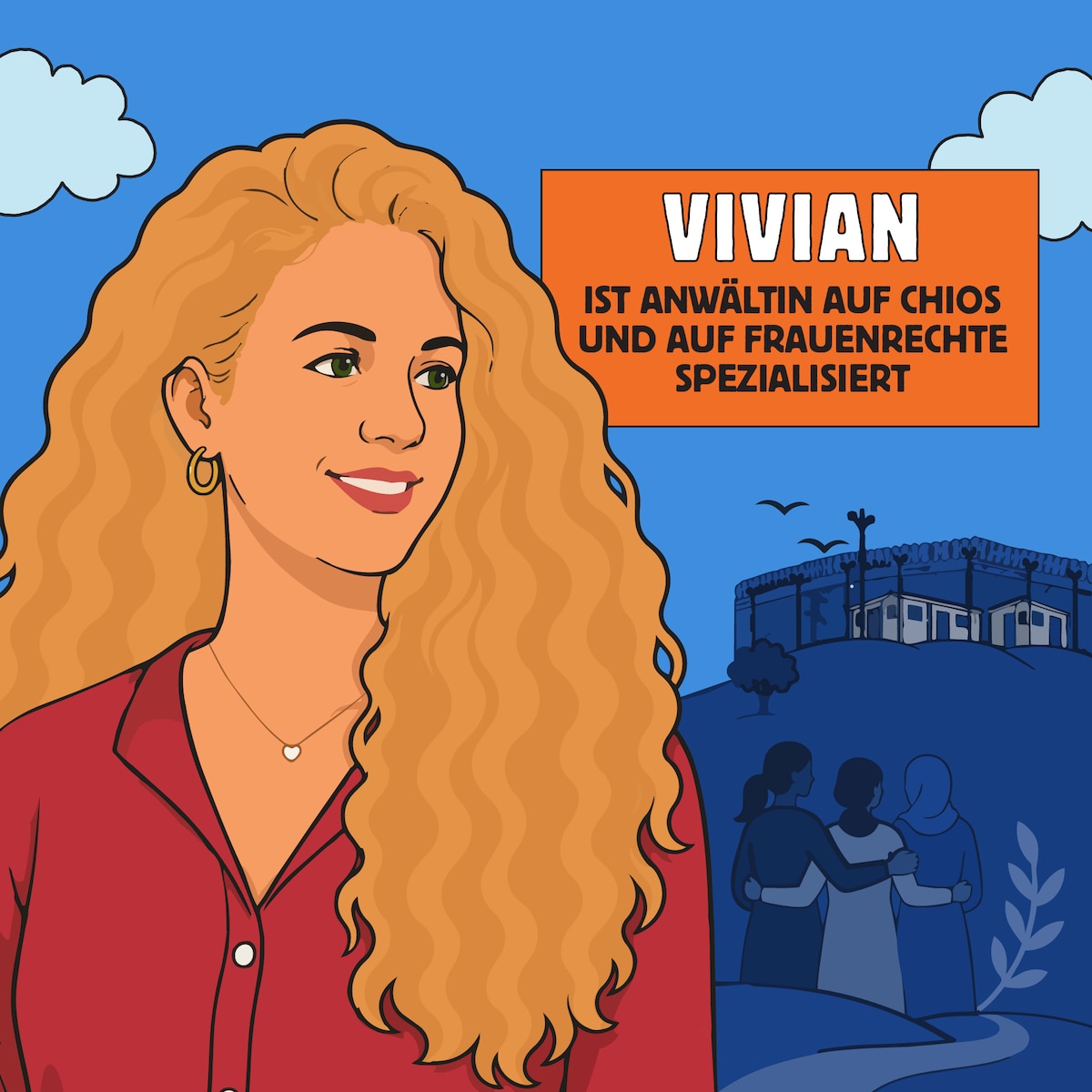 Vivian – unterstützt Schiffbruchüberlebende auf Chios