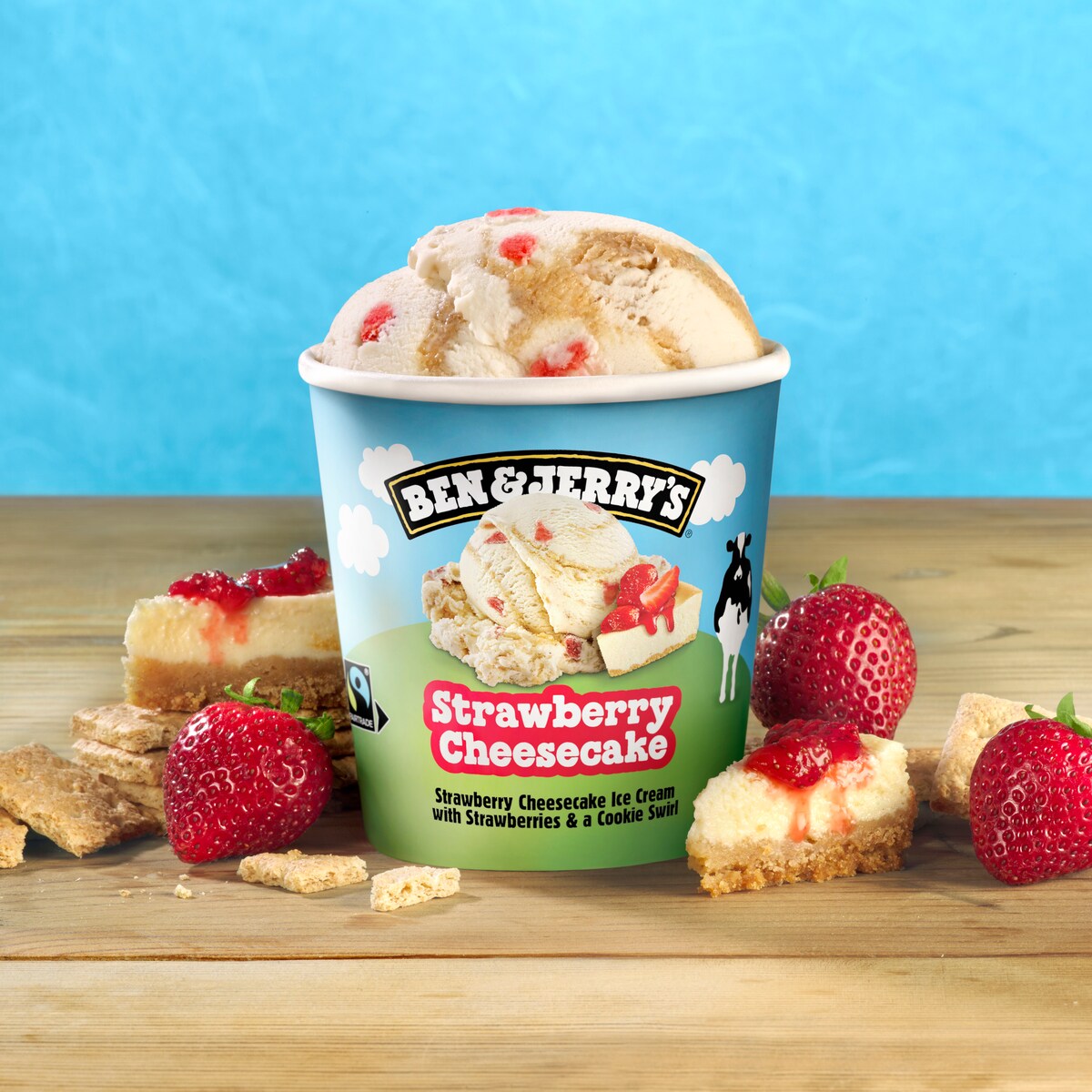 Strawberry Cheesecake Eiscreme Pint 2 / 4